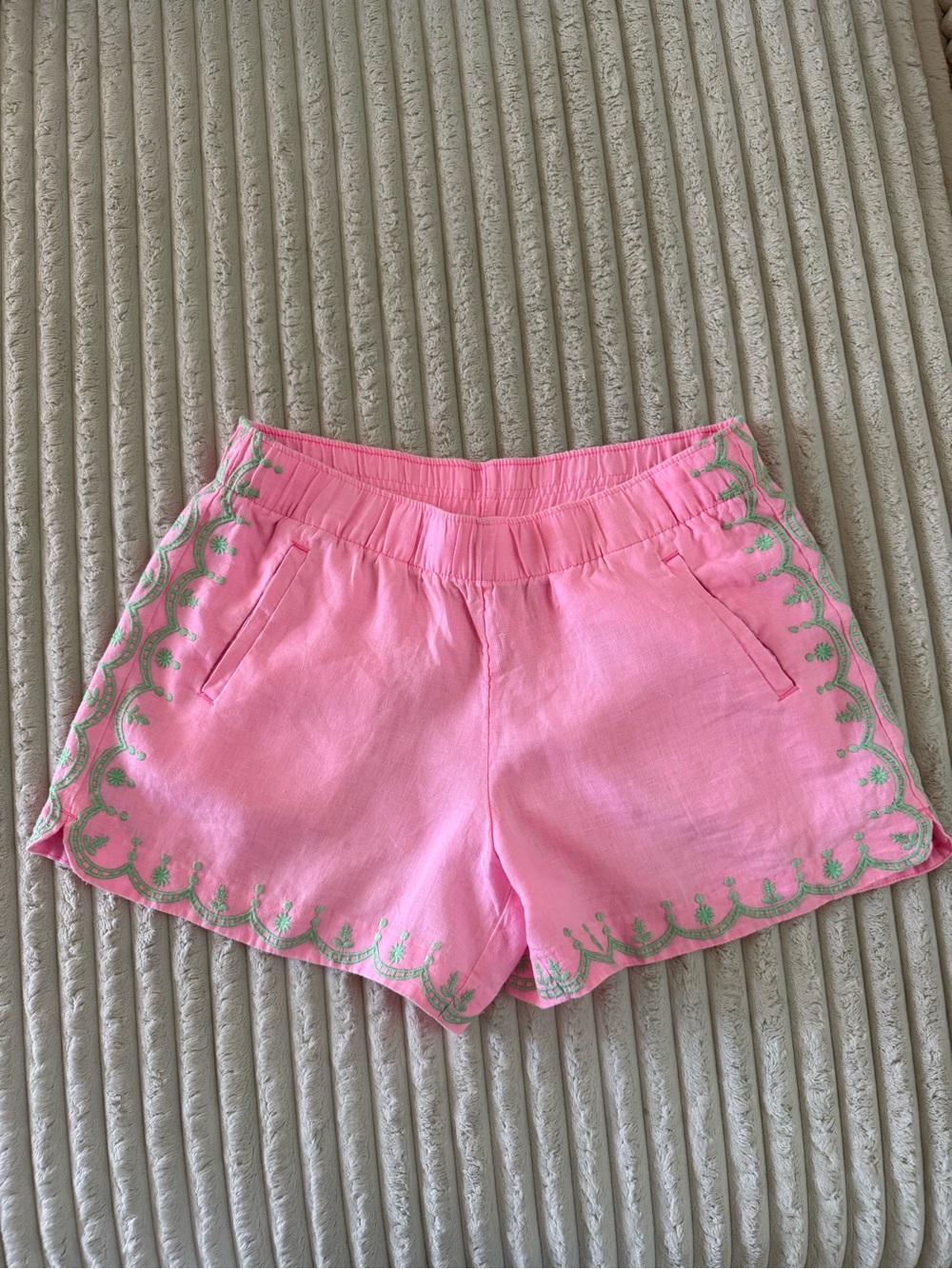 Lilly Pulitzer Pink Embroidered Shorts